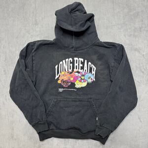 Takashi Murakami x Complexcon Skulls & Flower Wordmark Hoodie Black Size Medium